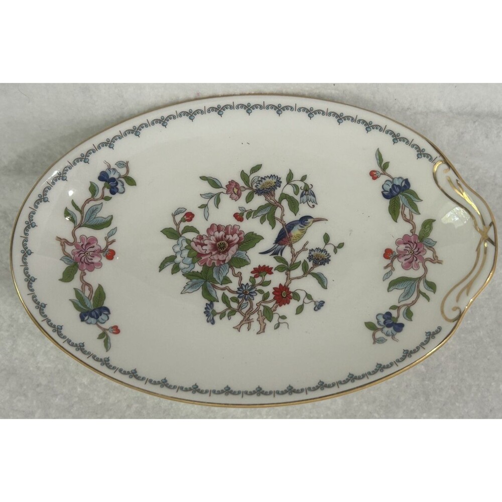 AYNSLEY PEMBROKE England Bone China set Garden Party Dishes Cottage Trinket Bird - Picture 2 of 7